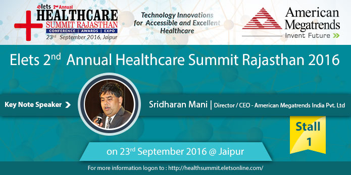 Elets 2 nd Annual Healthcare Summit Rajastan 2016 