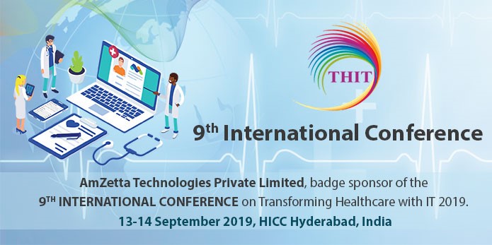 AmZetta Technologies , badge sponsor of the 9TH  International Conference On Revolutionizing HealthCare with IT 2019